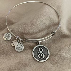 Alex and Ani “S” charm bracelet